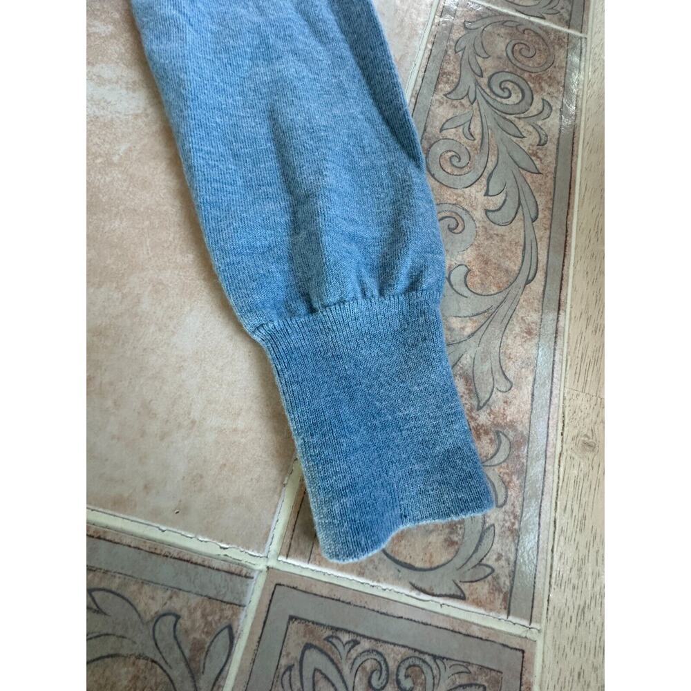 Worn twice! Banana Republic‎ Blue Extra Fine Merino wool Blend Women size M - Picture 8 of 8